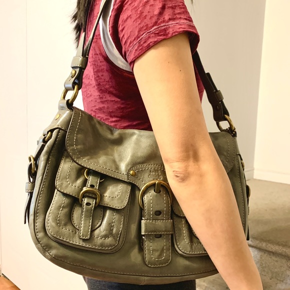 COACH leather gray shoulder bag - Picture 8 of 8